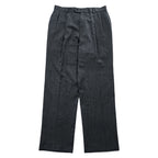 JOS.A.BANK スラックス ドレスパンツ L グレー ヘリンボーン 2タック プリーツ サスペンダーボタン