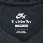 NIKE SB クルーネック Tシャツ L ブラック ワンポイントロゴ LOOSE FIT コットン