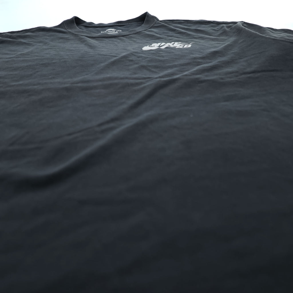 NIKE SB クルーネック Tシャツ L ブラック ワンポイントロゴ LOOSE FIT コットン