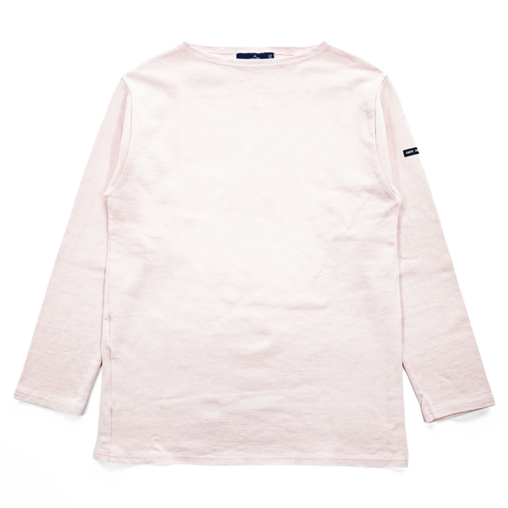 SAINT JAMES フランス製 バスクシャツ 長袖 ロングスリーブ Tシャツ M ライトピンク ボートネック