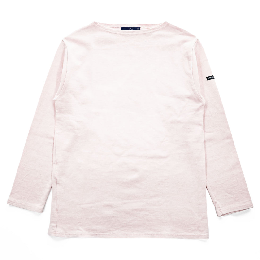 SAINT JAMES フランス製 バスクシャツ 長袖 ロングスリーブ Tシャツ M ライトピンク ボートネック