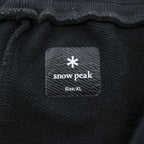 snow peak  スウェットパンツ PRINTED LOGO SWEAT PANTS XL ブラック SPS-PA-21SU001