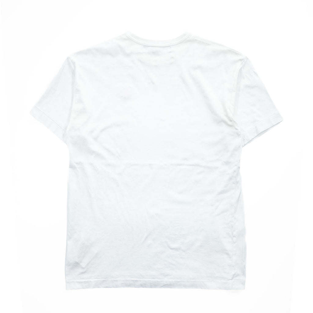 PLAY Comme des Garcons Red Heart Emblem White Cotton T-Shirt Made in Japan Size XL AZ-T108