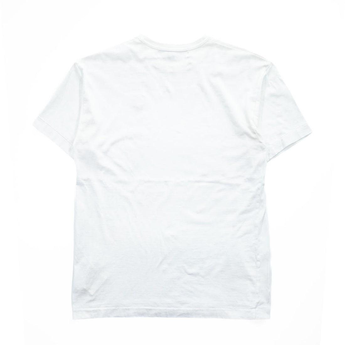 PLAY Comme des Garcons Red Heart Emblem White Cotton T-Shirt Made in Japan Size XL AZ-T108
