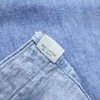 Polo Ralph Lauren 90年代 USA製 ヴィンテージ 長袖 デニム シャツ XL ブルー ボタンダウン エンブレム 刺繍