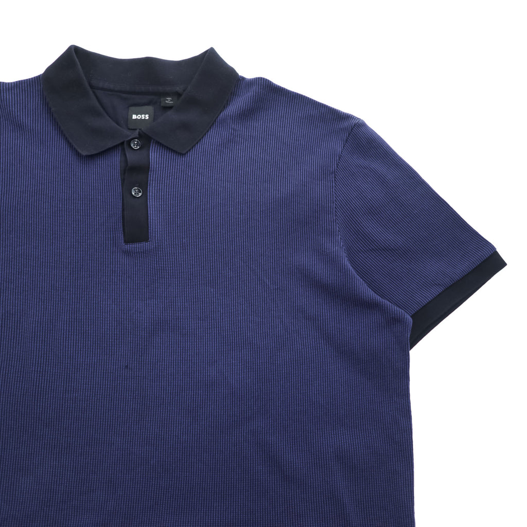HUGO BOSS ポロシャツ XXL ネイビー H-Parlay 431 50518563 トルコ製