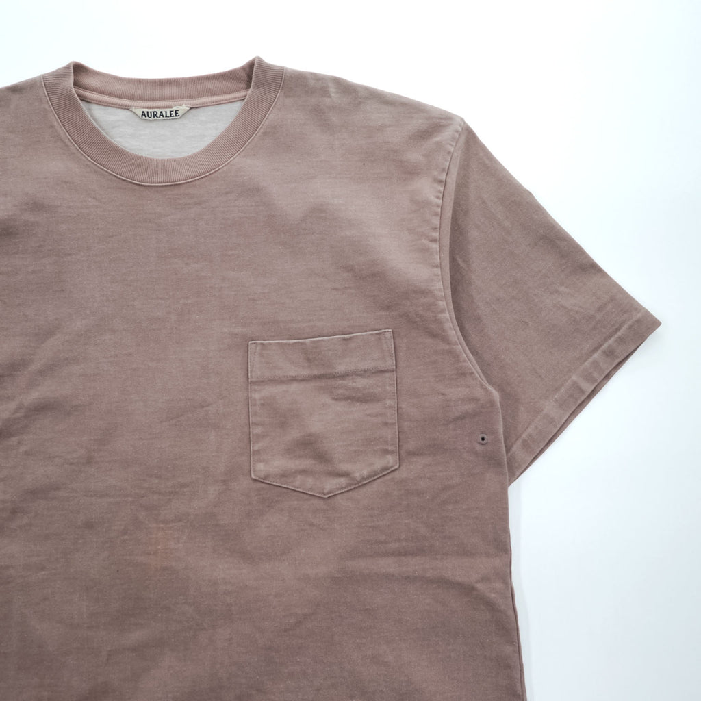 AURALEE 日本製 ポケット Tシャツ STAND UP TEE 4 コットン A9ST01SU