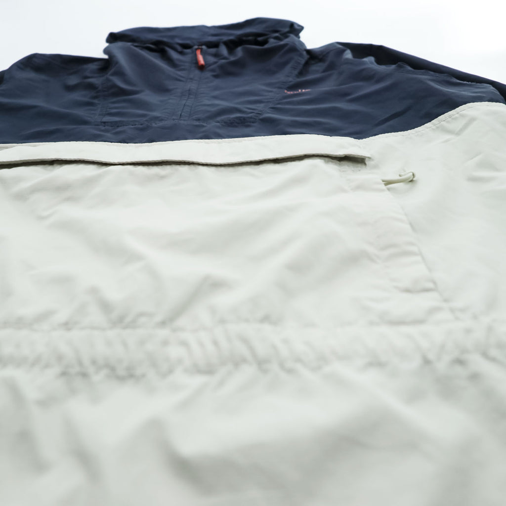 THE NORTH FACE ハーフジップ WINDWALL Fanorak アノラックパーカー XS リップストップ ドローコード パッカブル カンガルーポケット NF0A3FZS