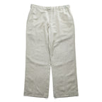 PERRY ELLIS PORTFOLIO リネン スラックス パンツ 36×30 ナチュラル ベージュ FOLIO-FLEX CLASSIC FIT