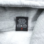 STUSSY 00年代 USA製 ヴィンテージ ジップパーカー L グレー 裏起毛 バックプリント クラウン クロスボーン