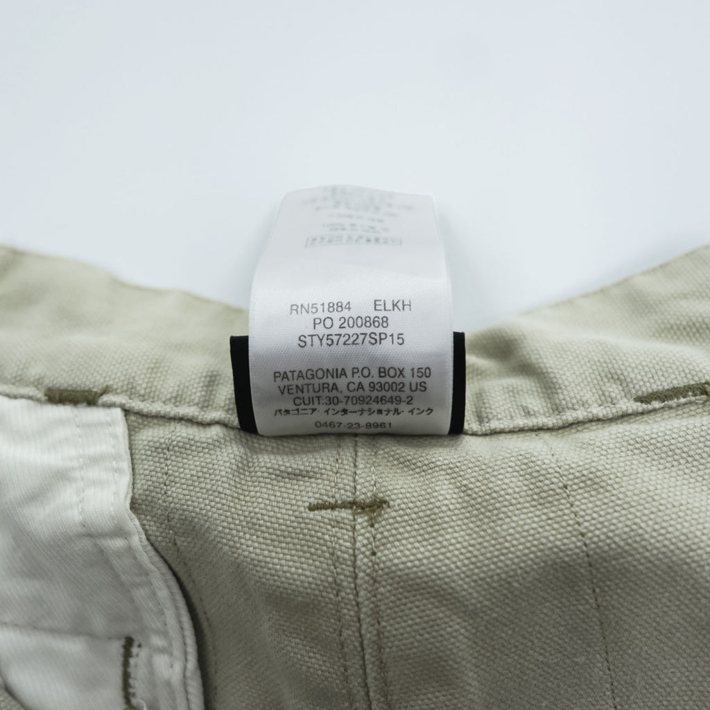 Patagonia スタンドアップショーツ 7インチ STAND UP SHORTS  ダック キャンバス ショートパンツ 32 ベージュ オーガニックコットン エルキャップカーキ 57227SP15