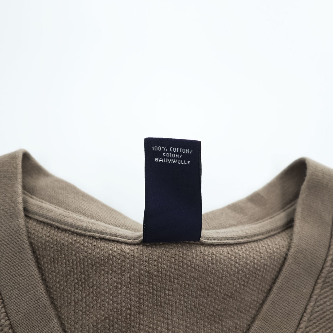 LANDS' END 90年代 ヴィンテージ Vネック コットンニット ベスト M 吊り編み プルオーバー