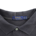 Polo Ralph Lauren ポロシャツ L グレー スモールポニー ロゴ 刺繍 鹿の子