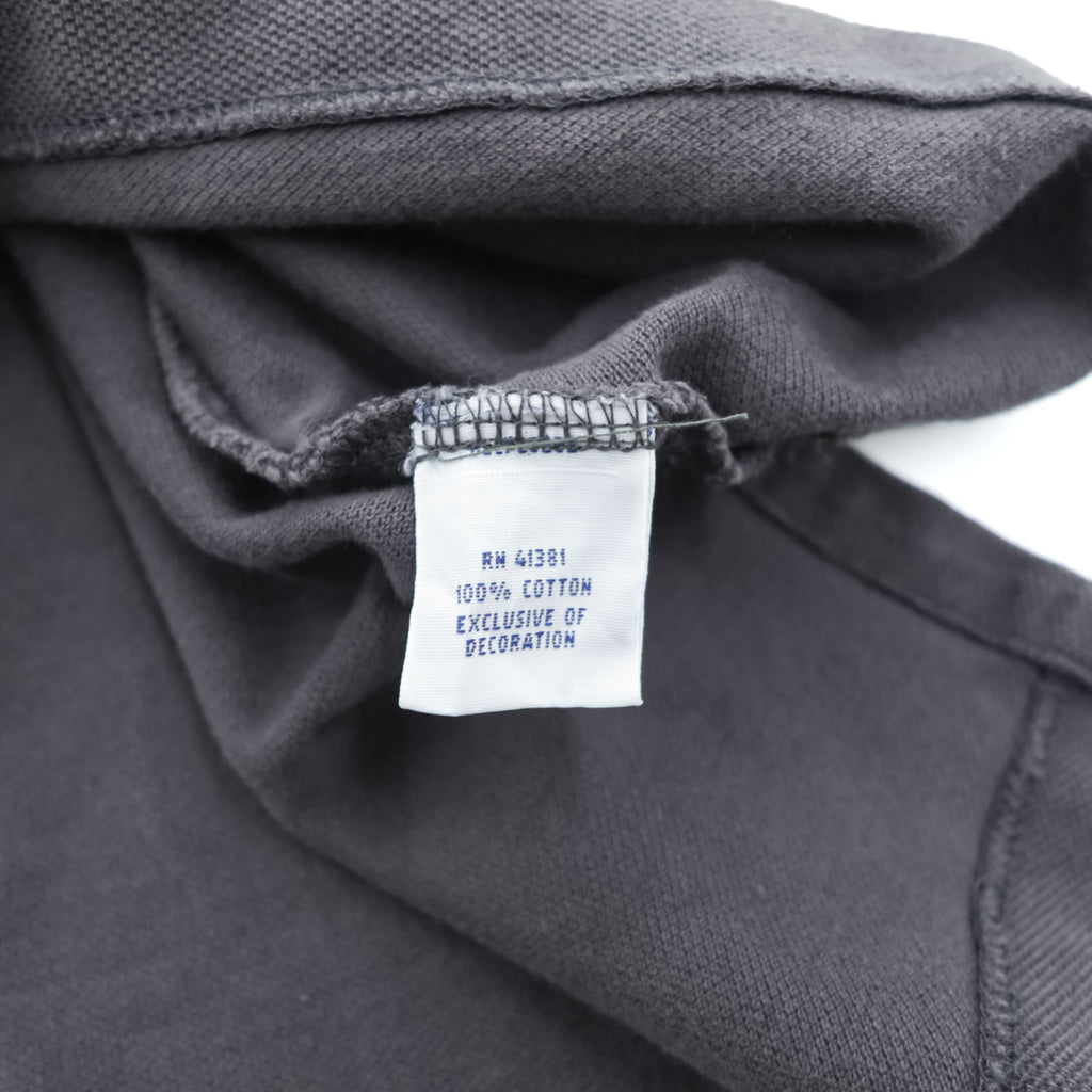 Polo Ralph Lauren ポロシャツ L グレー スモールポニー ロゴ 刺繍 鹿の子