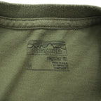Patagonia USA製 オーガニックコットン Tシャツ M バックプリント フィッツロイ トラウト 38821