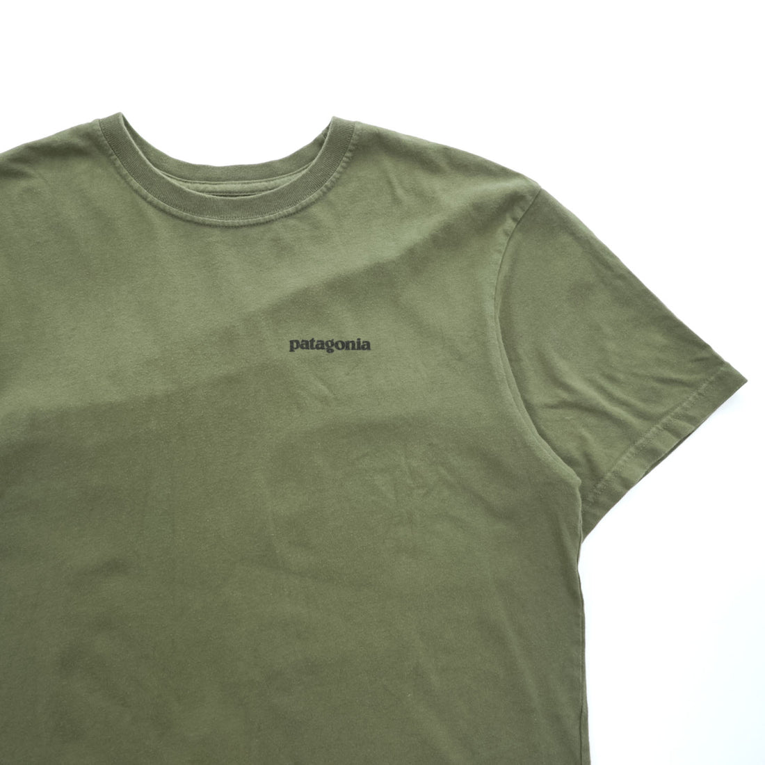 Patagonia USA製 オーガニックコットン Tシャツ M バックプリント フィッツロイ トラウト 38821