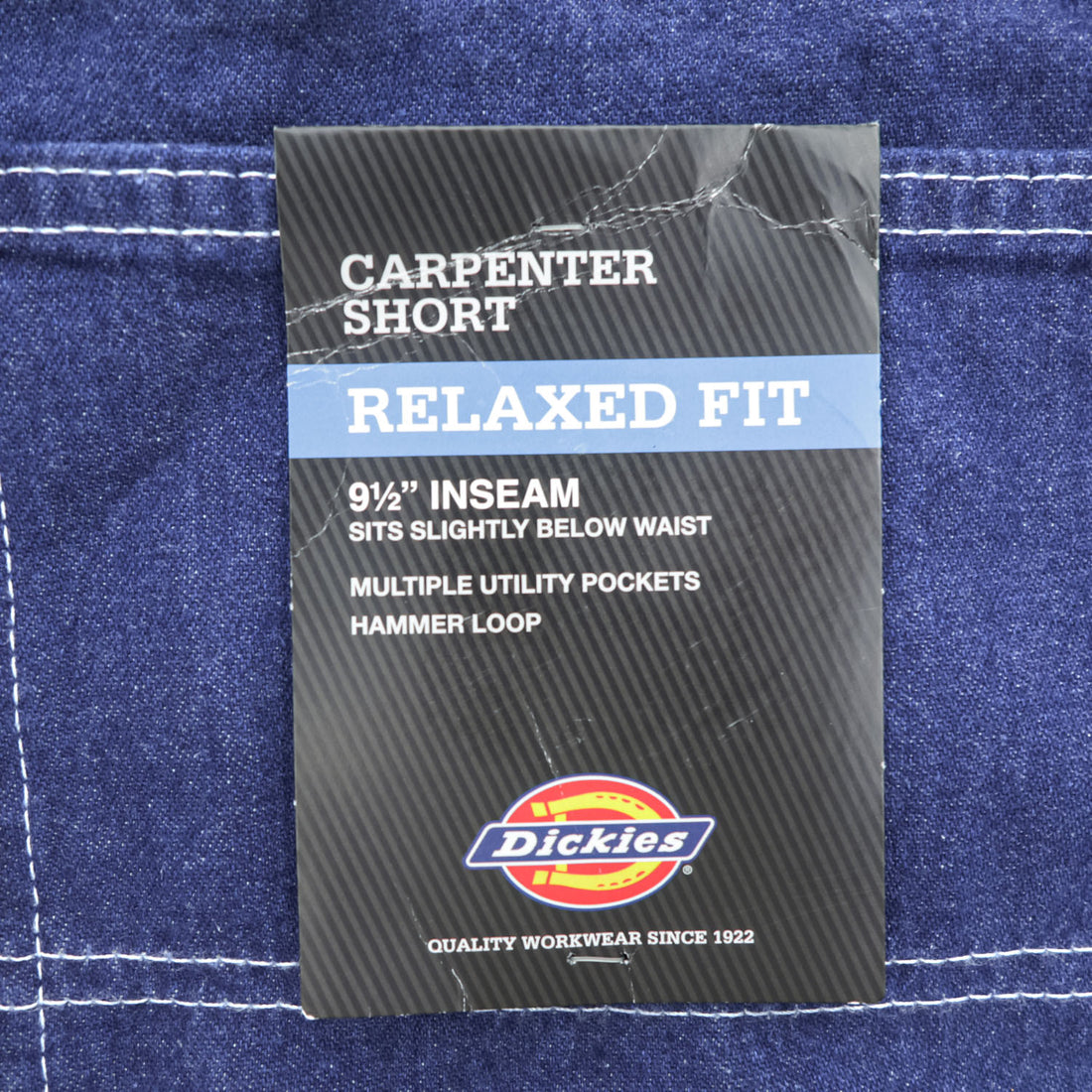 Dickies デニム ペインター ショーツ CARPENTER SHORT ショートパンツ ハーフパンツ L インディゴ ブルー RELAXED FIT 3993RNB 未使用品