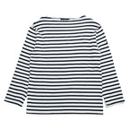 SAINT JAMES フランス製 バスクシャツ 長袖 ロングスリーブ Tシャツ M ホワイト ブラック ボーダー ボートネック