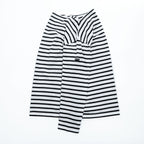 SAINT JAMES フランス製 バスクシャツ 長袖 ロングスリーブ Tシャツ M ホワイト ブラック ボーダー ボートネック