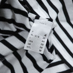 SAINT JAMES フランス製 バスクシャツ 長袖 ロングスリーブ Tシャツ M ホワイト ブラック ボーダー ボートネック