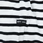 SAINT JAMES フランス製 バスクシャツ 長袖 ロングスリーブ Tシャツ M ホワイト ブラック ボーダー ボートネック