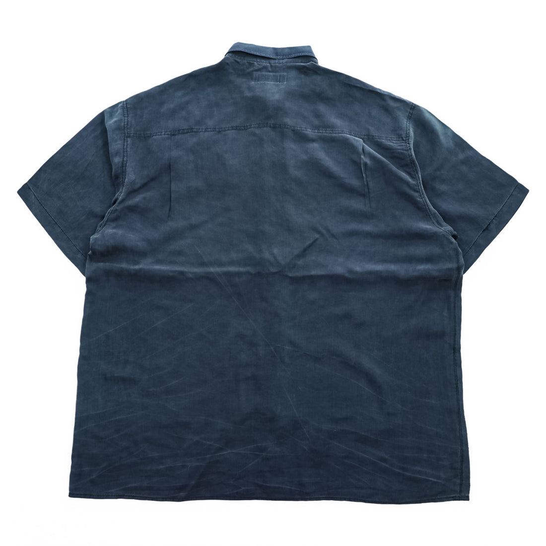 90年代 ヴィンテージ BALANCE WITH NATURE シルク100% 半袖シャツ XL ブラック 胸ポケット
