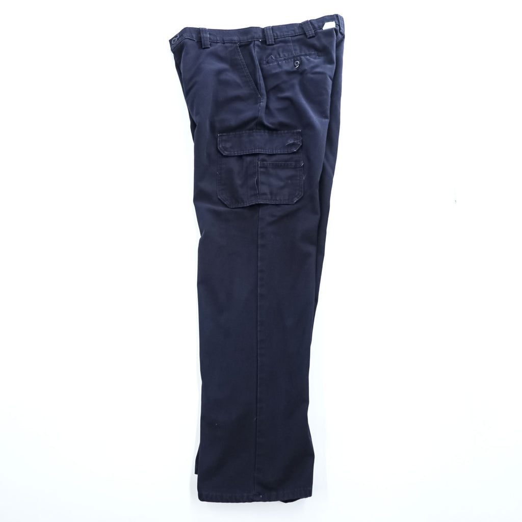 Dickies ダック地 カーゴ ワークパンツ 34 x 34 ネイビー キャンバス WP80NV