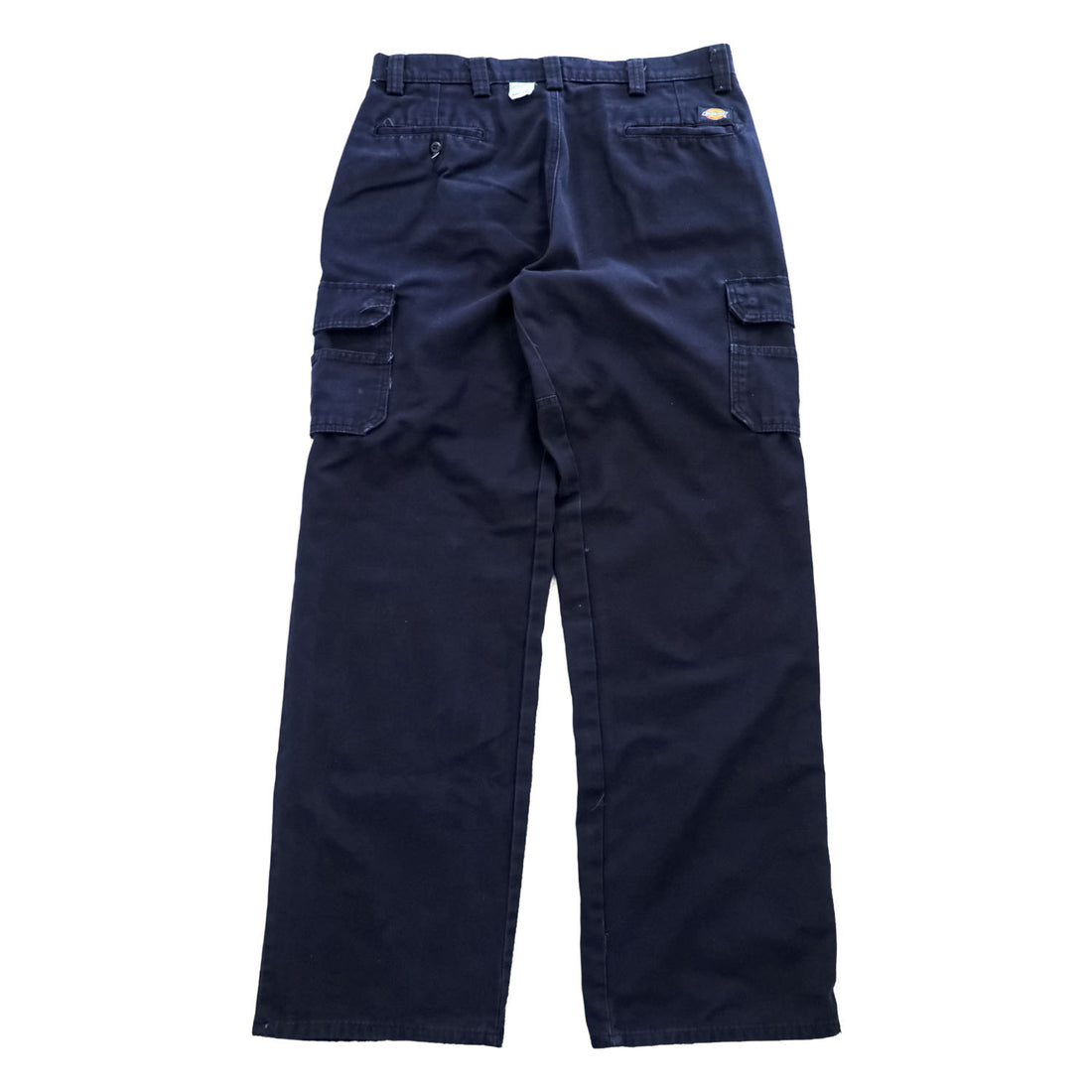 Dickies ダック地 カーゴ ワークパンツ 34 x 34 ネイビー キャンバス WP80NV