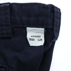 Dickies ダック地 カーゴ ワークパンツ 34 x 34 ネイビー キャンバス WP80NV