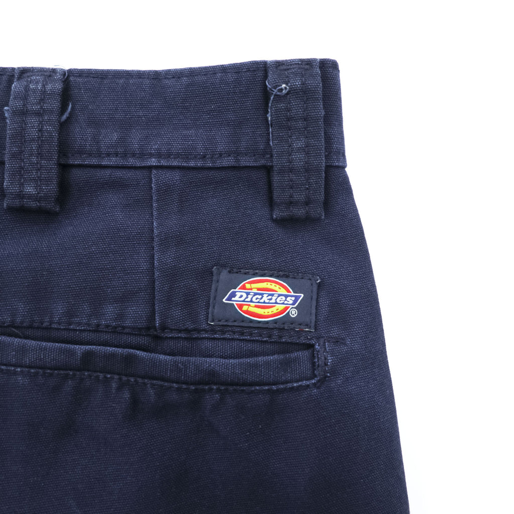 Dickies ダック地 カーゴ ワークパンツ 34 x 34 ネイビー キャンバス WP80NV