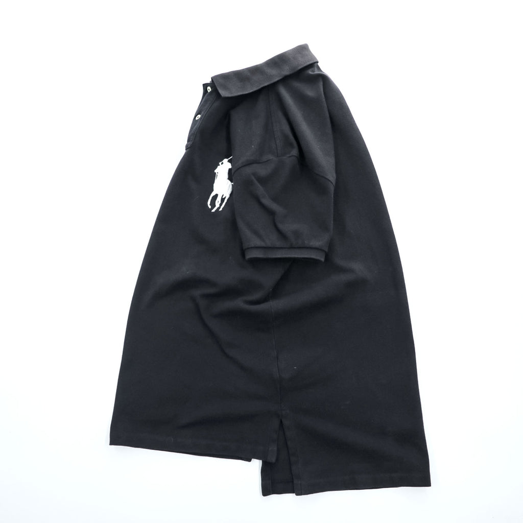 Polo Ralph Lauren Big Pony logo Piqué knit Polo Shirt, Size M, Black, Custom Fit