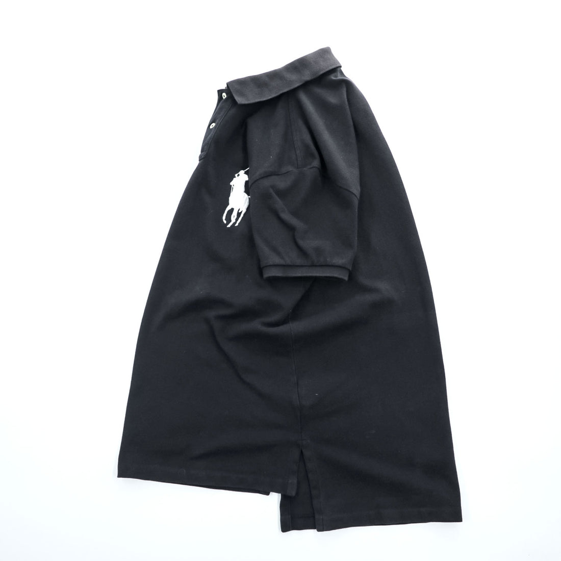 Polo Ralph Lauren Big Pony logo Piqué knit Polo Shirt, Size M, Black, Custom Fit