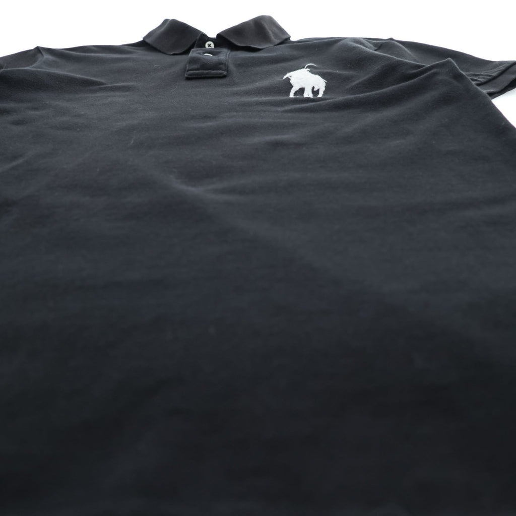 Polo Ralph Lauren Big Pony logo Piqué knit Polo Shirt, Size M, Black, Custom Fit