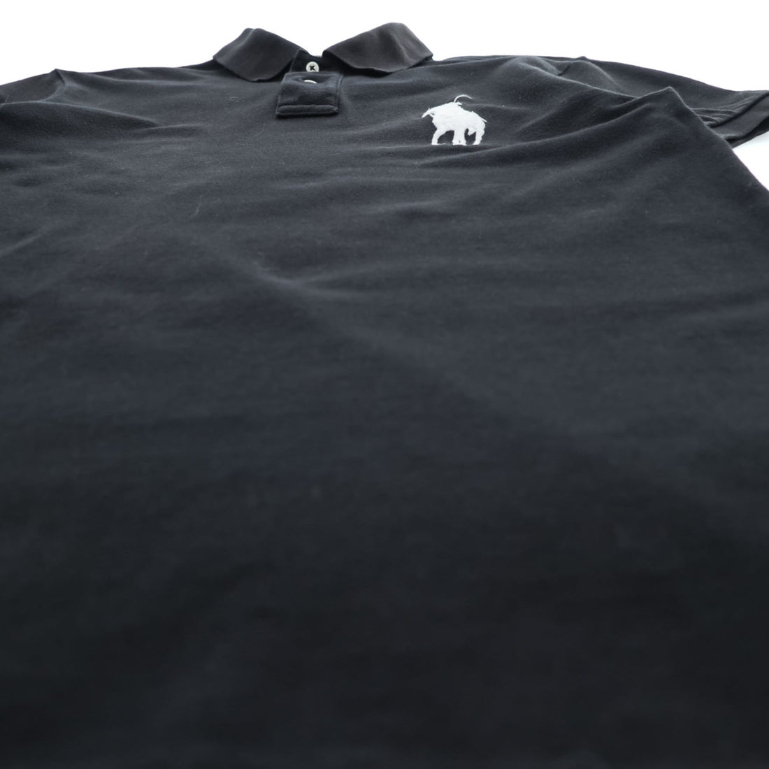 Polo Ralph Lauren Big Pony logo Piqué knit Polo Shirt, Size M, Black, Custom Fit