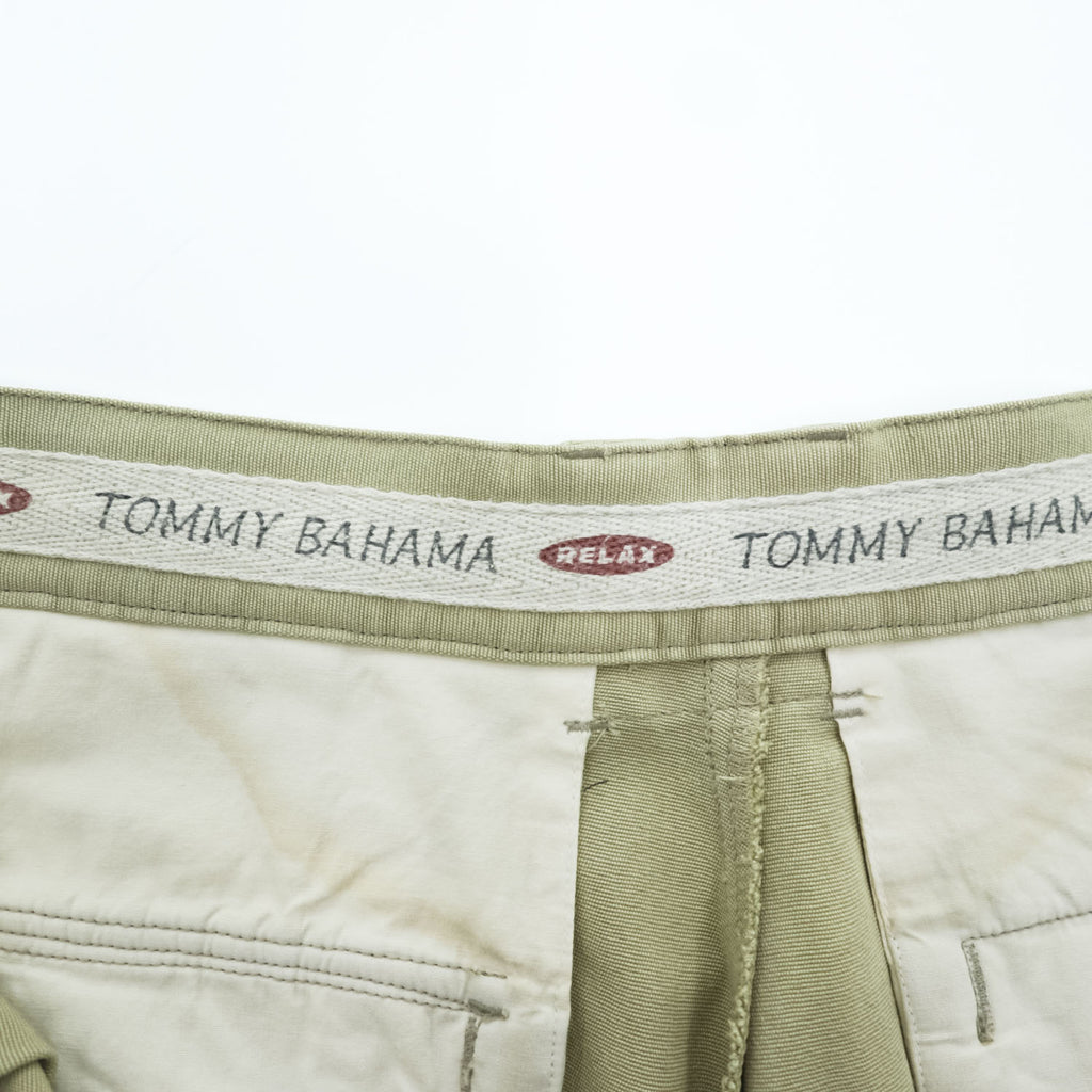 Tommy Bahama Relax 100% Silk Pleated Chino Shorts Sage Green Mens W33