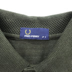 FRED PERRY 日本製 ポロシャツ S オリーブ グリーン ワンポイントロゴ FZ1603