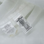 Cutter & Buck Linen White Long Sleeve Button Front Regular Collar Shirt Size L Made in India