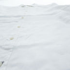 Cutter & Buck Linen White Long Sleeve Button Front Regular Collar Shirt Size L Made in India