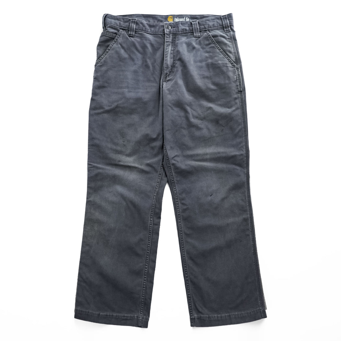 Carhartt 102291-039 Rugged Flex Rigby Relaxed Fit Canvas Work Pants Gravel Gray 34x32