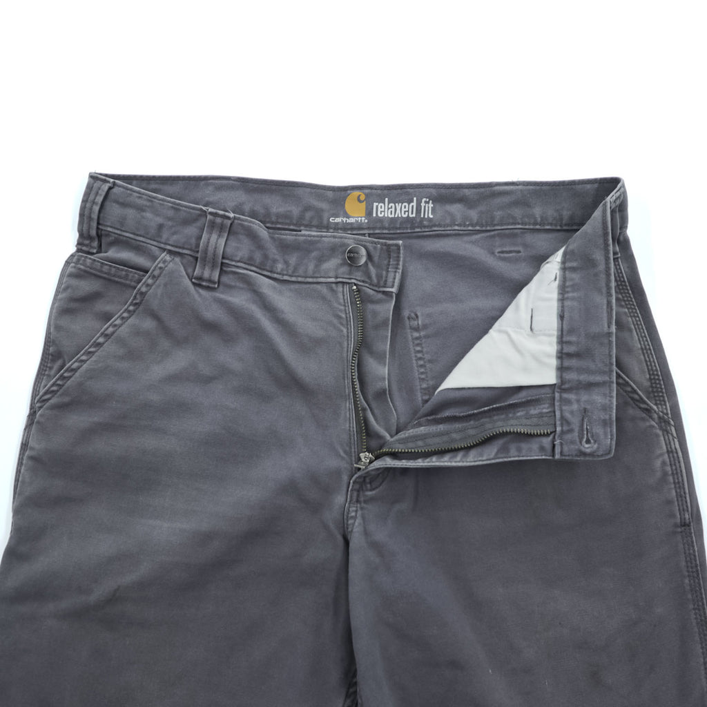Carhartt 102291-039 Rugged Flex Rigby Relaxed Fit Canvas Work Pants Gravel Gray 34x32