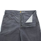 Carhartt 102291-039 Rugged Flex Rigby Relaxed Fit Canvas Work Pants Gravel Gray 34x32