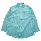 L.L.Bean ギンガムチェック 長袖 ボタンダウン シャツ L グリーン TRADITIONAL FIT 262253