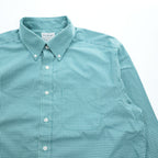 L.L.Bean ギンガムチェック 長袖 ボタンダウン シャツ L グリーン TRADITIONAL FIT 262253