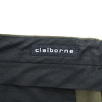 claiborne 90年代 ヴィンテージ2タック  スラックス パンツ L カーキ グリーン ワイド プリーツ ダブルカフス