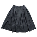 Vintage 80s Made in France David Molho Black Pleated Midi Skirt Création Paris