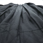 Vintage 80s Made in France David Molho Black Pleated Midi Skirt Création Paris