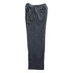 Aquascutum 80年代 ヴィンテージ カナダ製 タック スラックス パンツ L グレー プリーツ サスペンダーボタン ピュアヴァージンウール
