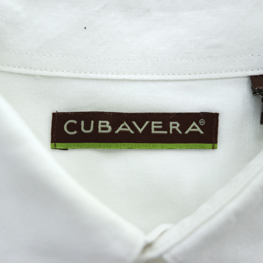 CUVABERA リネン レーヨン 半袖 キューバシャツ XL ホワイト ボックスシルエット グアヤベラ