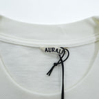 AURALEE 日本製 ヘビーウェイト ポケット Tシャツ STAND UP TEE HEAVY WEIGHT TEE 3 ホワイト A24ST01SU 未使用品