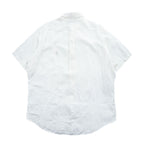 Ralph Lauren 90年代 ヴィンテージ 半袖 リネン シャツ XL ホワイト CLASSIC FIT 麻100% ボタンダウン